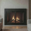 Ardmore Flat Black Masonry Fireplace Door | Standard — fire animation (loop)