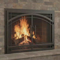 Madrid - Masonry & Prefab Fireplace Glass Doors | Custom — fire animation (loop)