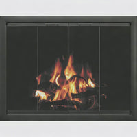 Wheatland - Custom Masonry Fireplace Glass Doors by Stoll In — fire animation