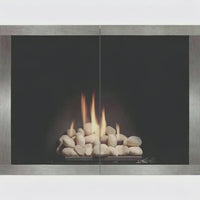 Brooklyn Hidden Main Frame - Single Panel Masonry & Prefab F — fire animation