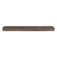 Flat Sawn Non-Combustible Concrete Mantel Shelf Maduro Finish