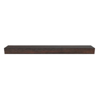Flat Sawn Non-Combustible Concrete Mantel Shelf Roasted Chestnut Finish