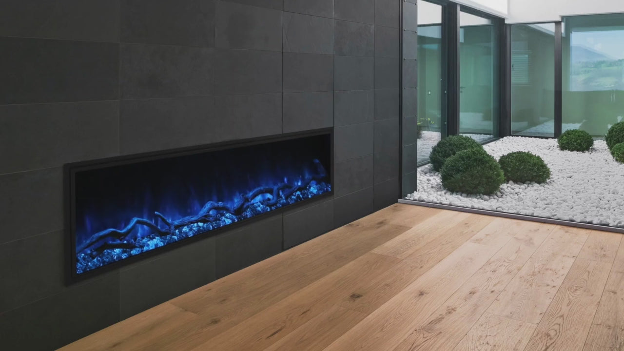 Modern Flames Landscape Pro Slim 56-Inch Built In Wall Mount Electric Fireplace - Model LPS-5614