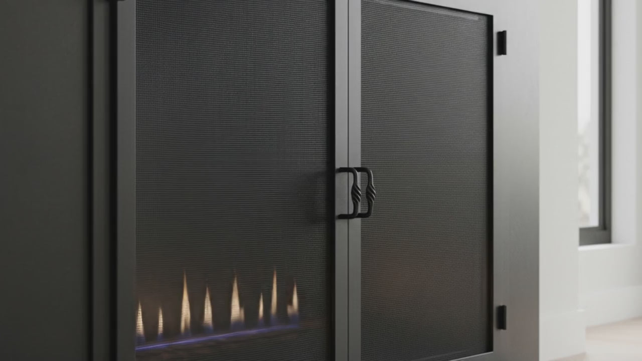 Legend Custom Masonry & Prefab Fireplace Mesh Doors