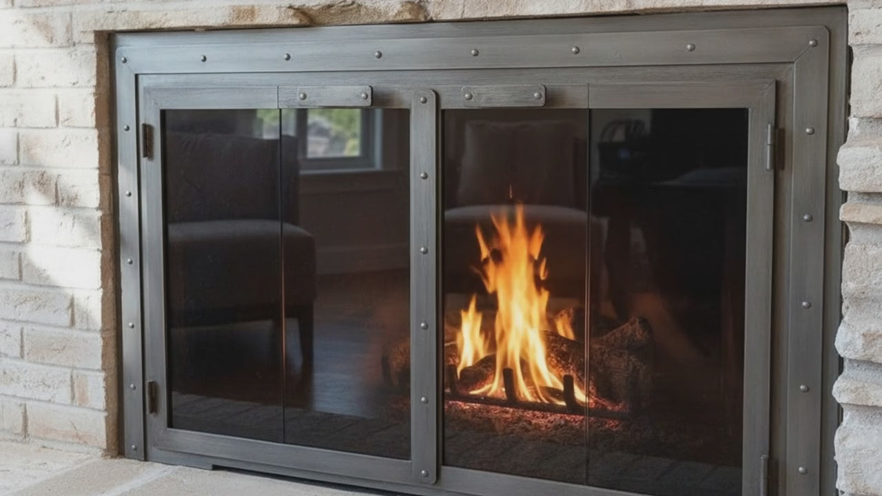 Black Rock - Masonry & Prefab Fireplace Glass Doors