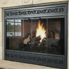 Brookfield Deluxe â€“ Magnetic Prefab Fireplace Glass Doors  — fire animation (loop)