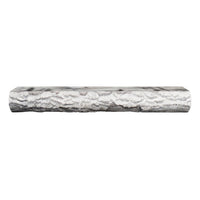 Half Round Log mantel — Weathered Grey — 48 inch 3D preview
