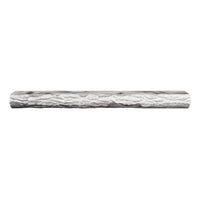 Half Round Log mantel — Weathered Grey — 72 inch 3D preview