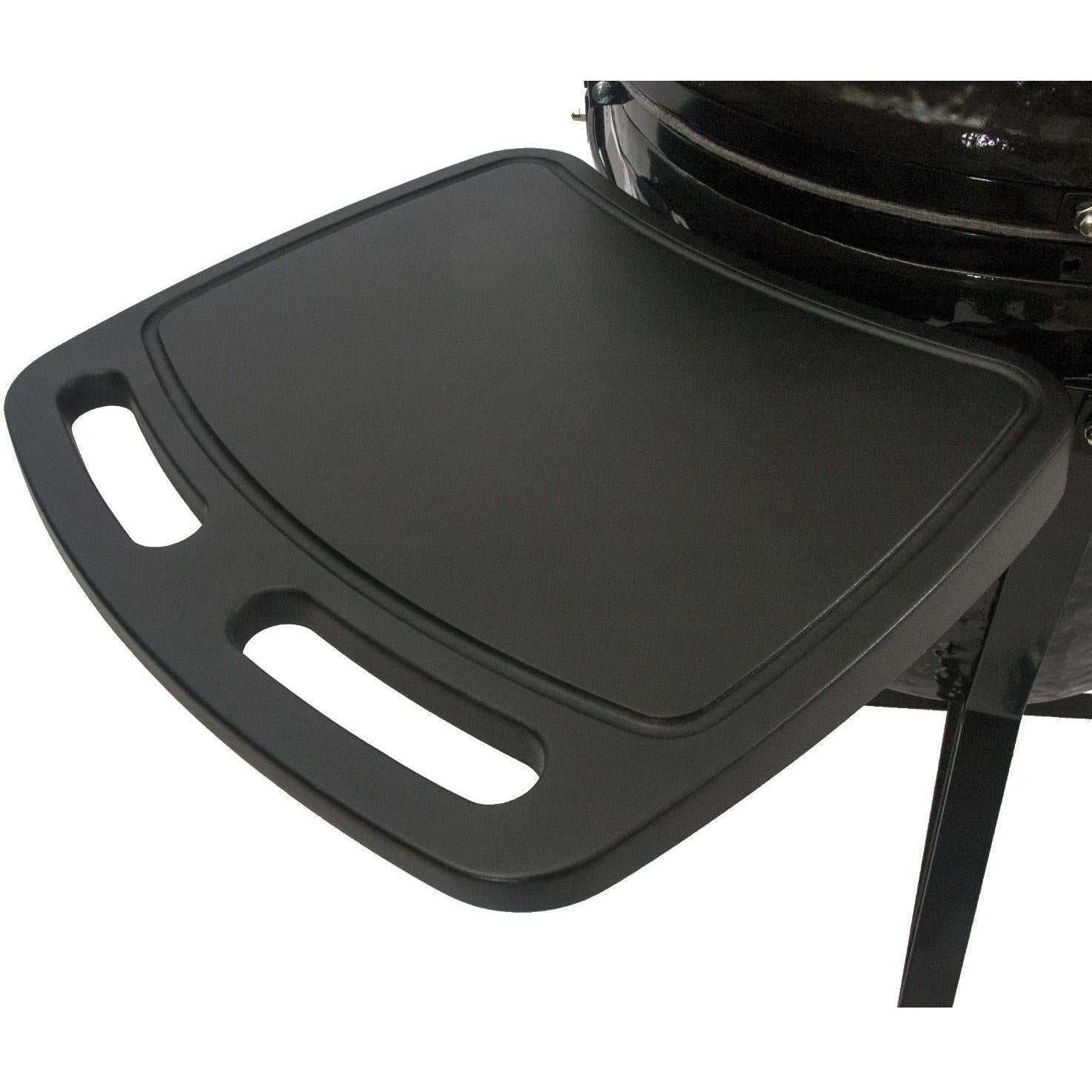 Primo All-In-One Oval Large 300 Ceramic Kamado Grill With Cradle, Side Shelves, And Stainless Steel Grates - ExceptionalFire