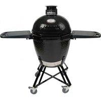 Primo All-In-One Kamado Grill large round ceramic with cradle and side shelves