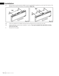 Napoleon Purview wall-mount bracket diagram — 72/100 model group