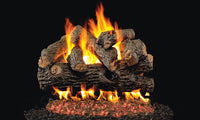 Real Fyre 36" Royal English Oak Designer Vented Gas Log Set — original product reference. Arrangement and burner hardware vary by selected size and configuration.