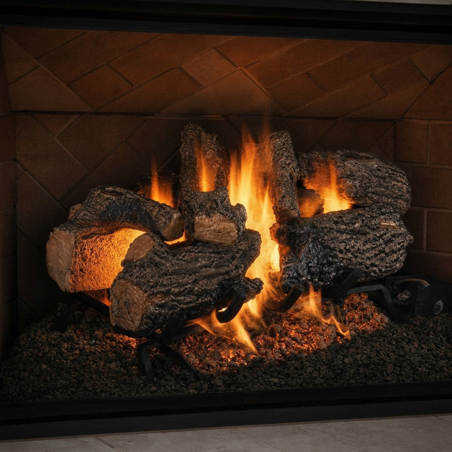 Real Fyre Charred Oak See-Through Vented Gas Log Set
