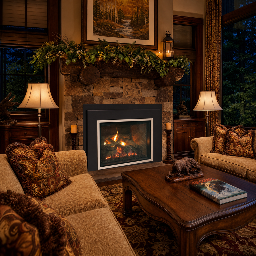 Real Fyre mSeries Millivolt 36" Direct Vent Gas Fireplace Insert