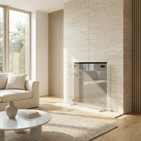 Custom Free Standing Fireplace Screen Elite Rectangle with Handles