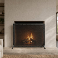 Fireplace Screen Custom Made | Black Rock, 21 Finishes
