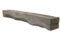 Rickhouse Non-Combustible Concrete Mantel Shelf Pale Weathered Grey Finish - ExceptionalFire