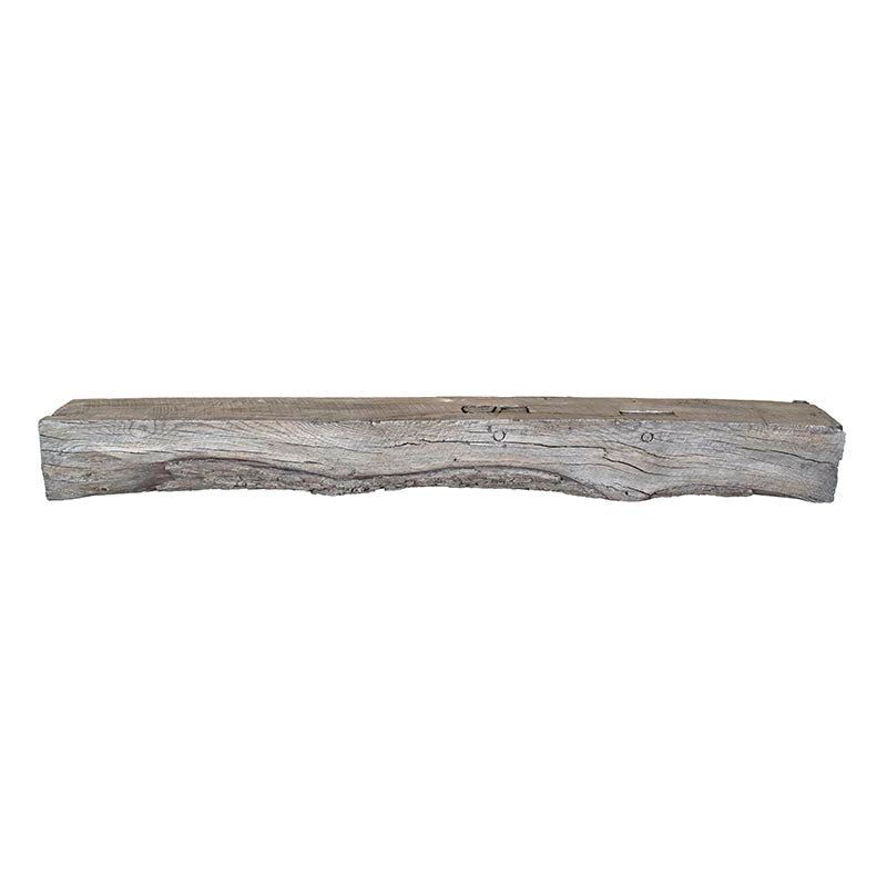 Rickhouse Non-Combustible Concrete Mantel Shelf Pale Weathered Grey Finish - ExceptionalFire