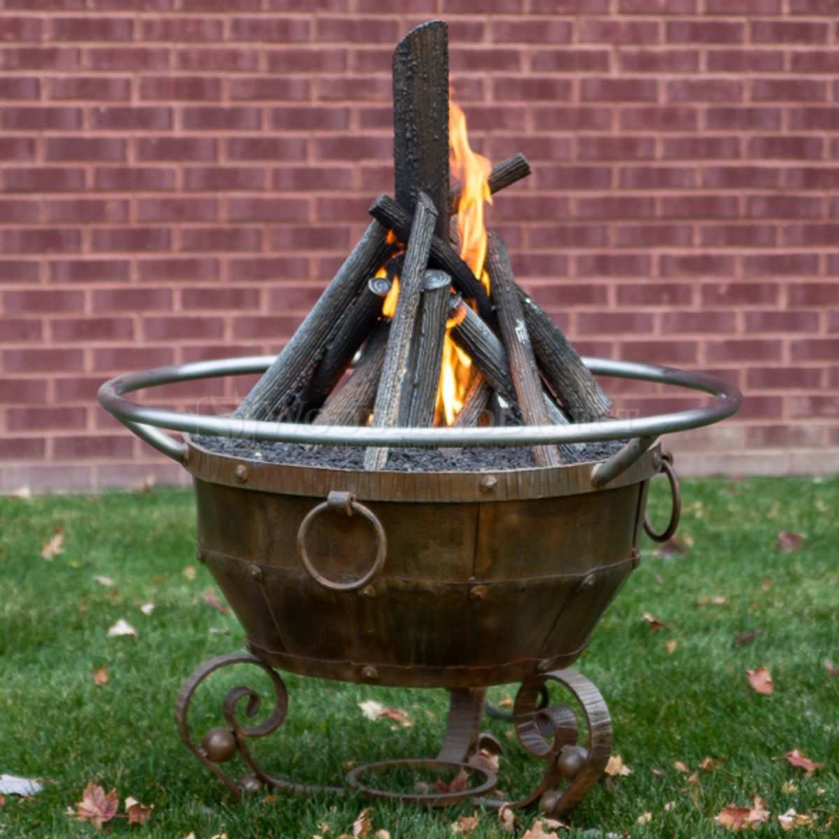 Round Mill Natural Gas Fire Pit - 36" - ExceptionalFire