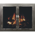 Rustic - Masonry and Prefab  Fireplace Glass Doors | Custom