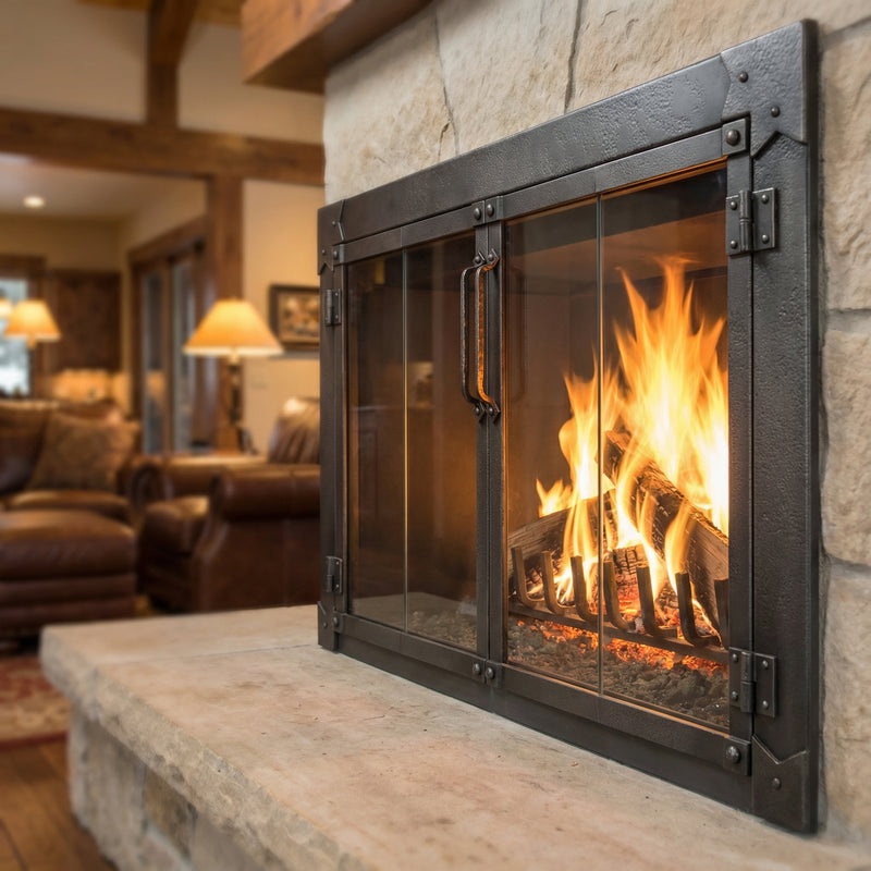 Milwaukee Forged Iron - Masonry & Prefab Fireplace Glass Doors | Custom