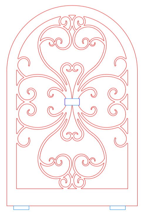 Screen Arch Custom Design - 26 1/2 Height x 17” Width / Rustic Black