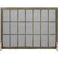 Free Standing Fireplace Screen Custom Made Industrial Rectangle