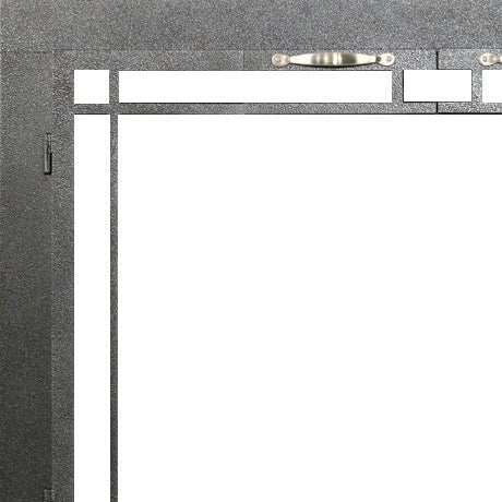 Sierra Windows Pane - Custom Steel Masonry & Prefab Fireplace Doors - ExceptionalFire