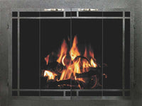 Sierra Windows Pane - Custom Steel Masonry & Prefab Fireplace Doors - ExceptionalFire
