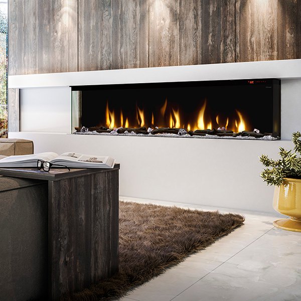 Dimplex IgniteXL Bold 74" Smart Linear Multi-Side View Built-In Electric Fireplace - Model XLF7417-XD