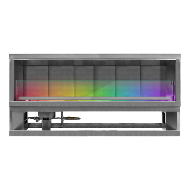 Firegear Kalea Bay 72-inch LED fireplace — manufacturer model photograph distributed by supplier