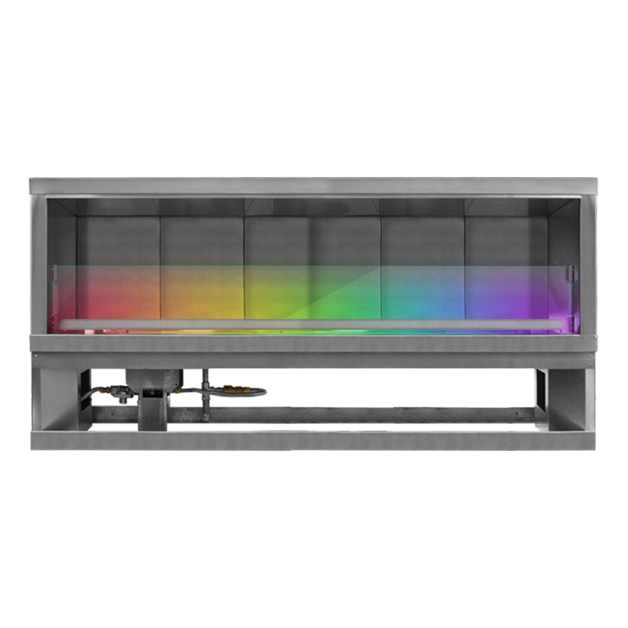 Firegear Kalea Bay 72-Inch Outdoor Gas Fireplace with LED Lighting