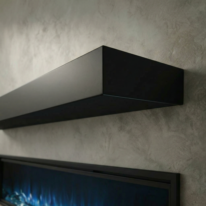 Standard Non-Combustible Steel Mantel Shelves | 12 Finishes