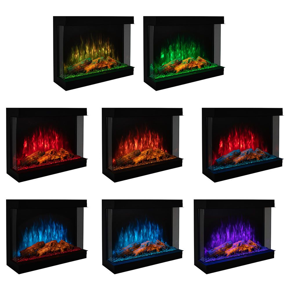 Modern Flames Sedona Pro Multi 30-Inch Three-Sided Built-In Electric Fireplace Corner (L/R) - Model SPM-3026