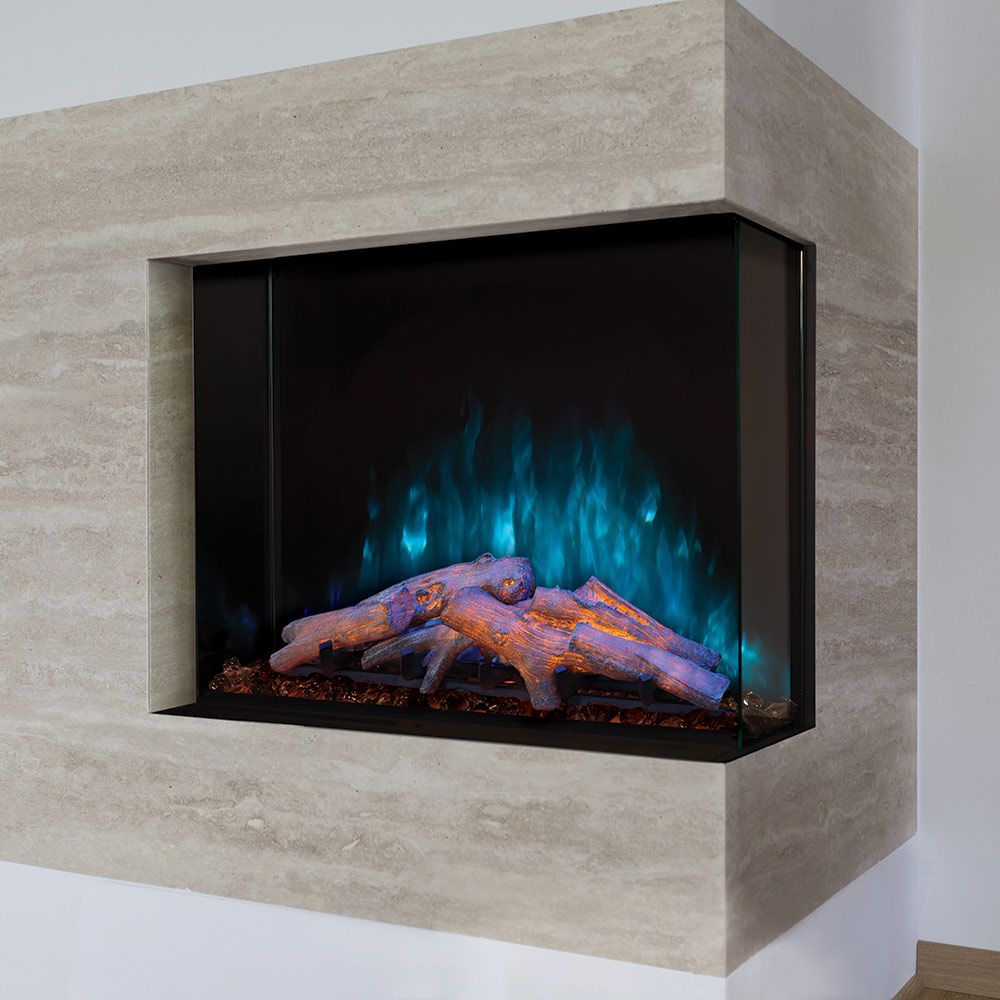 Modern Flames Sedona Pro Multi 30-Inch Three-Sided Built-In Electric Fireplace Corner (L/R) - Model SPM-3026