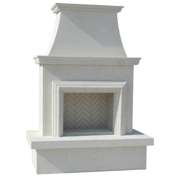 American Fyre Designs Contractor's Model with Moulding Outdoor Gas Fireplace