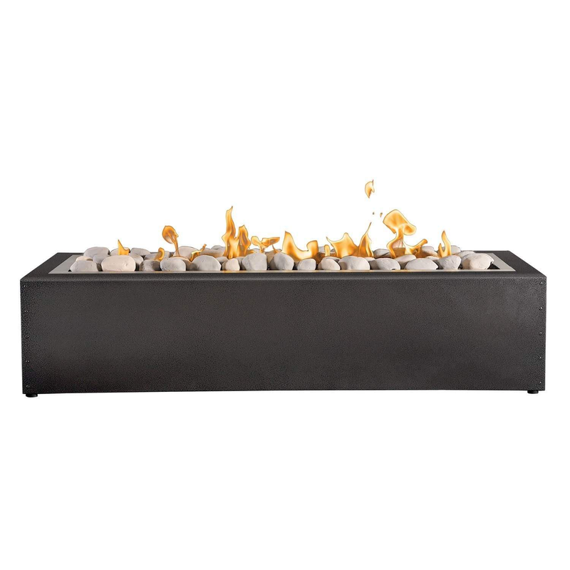 Napoleon Patioflame 48" Linear Gas Fire Pit - Hammertone Pewter Cabinet