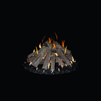 Grand Canyon 30" Round Tall Stack Outdoor Fire Pit Burner Kit - WBECS Electronic Ignition