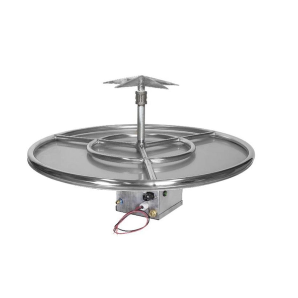 Grand Canyon 18" Round Tall Stack Fire Pit Burner Kit — Electronic Ignition, Propane