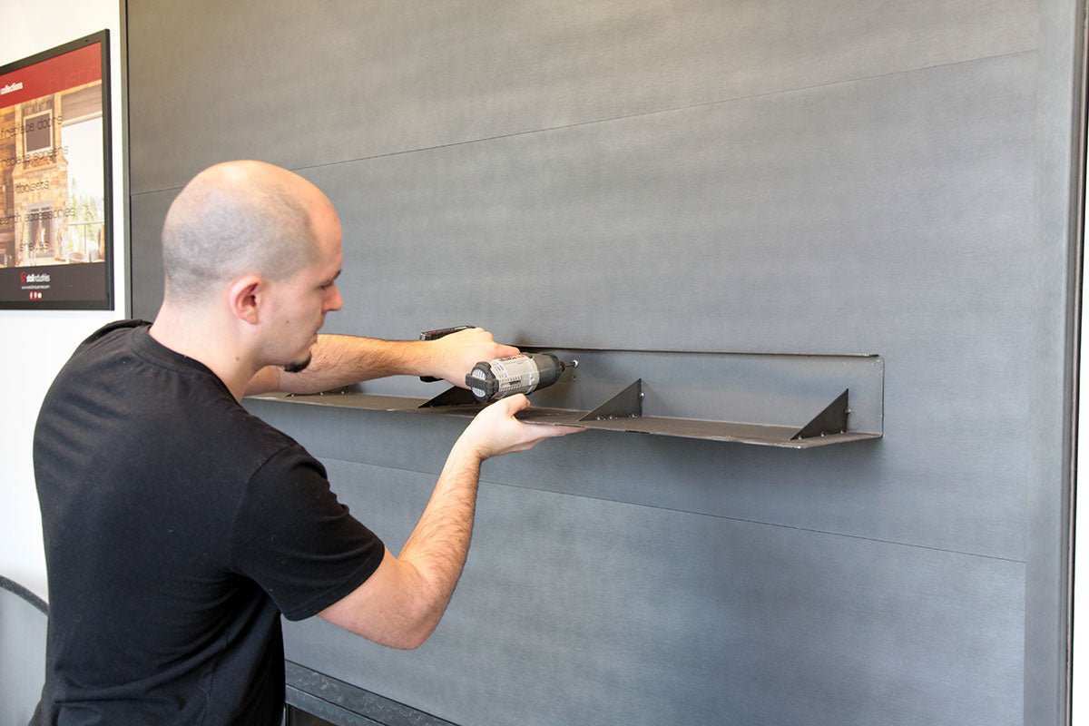 Standard Sizes Non-Combustible Steel Mantel Shelves - 12 Finishes Available - ExceptionalFire