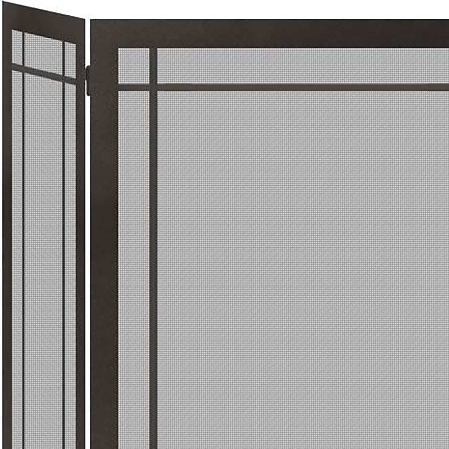 Steel Custom Folding Screens - Carolina Window Pane - ExceptionalFire