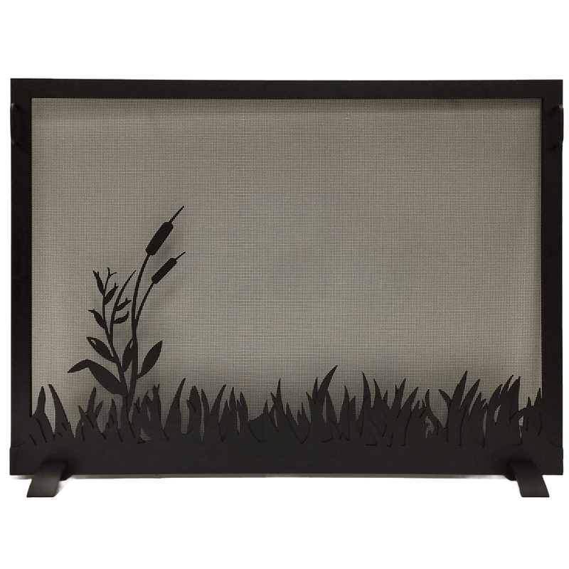 Steel Custom Single Panel Fireplace Screen Carolina Pond- Custom Size - ExceptionalFire