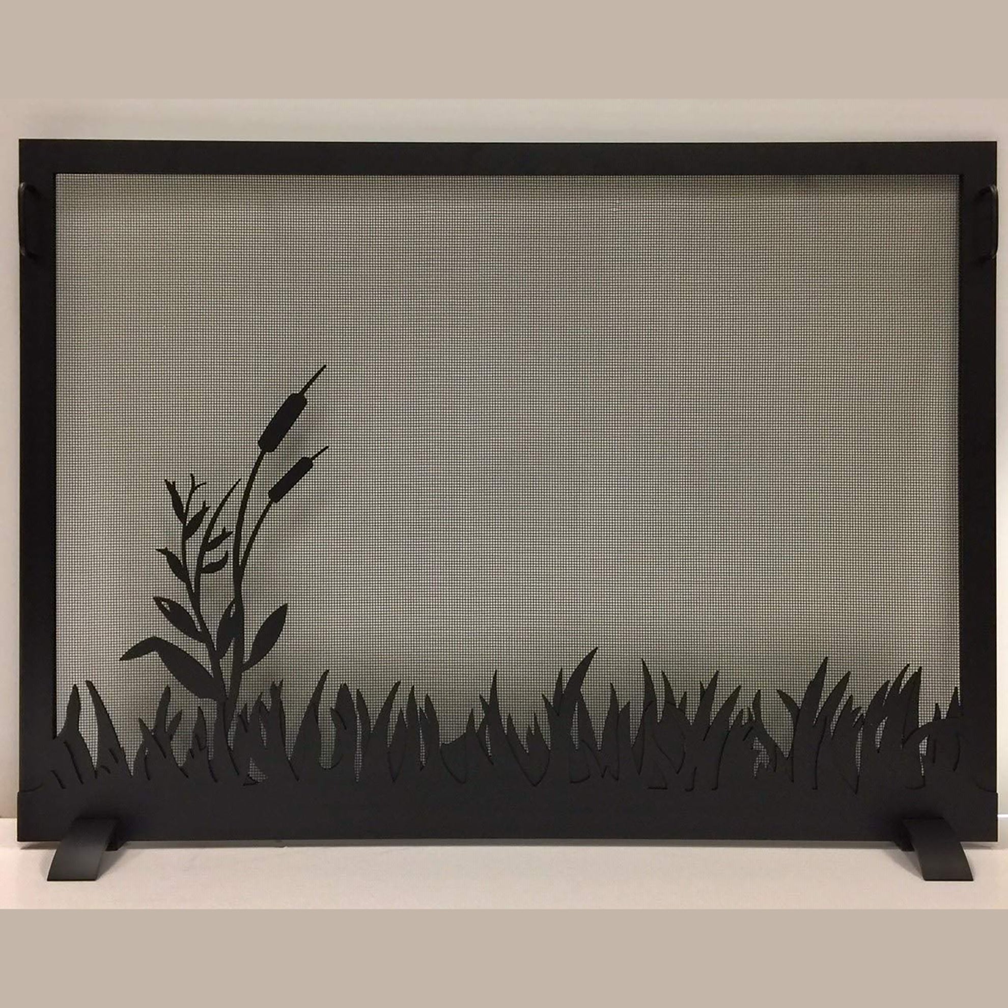 Steel Custom Single Panel Fireplace Screen Carolina Pond- Custom Size - ExceptionalFire