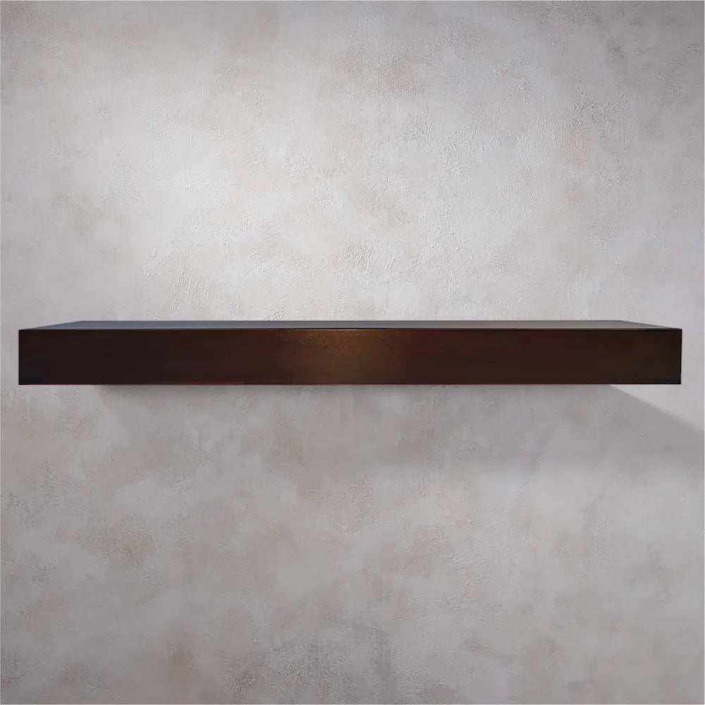 Steel Fireplace Mantel Shelves, Non-Combustible, 14 Finishes, Made to Order by Design Specialties