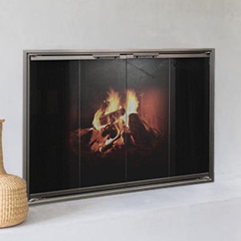 Stiletto Cutback Fireplace Glass Doors | Modern & Elegant Fireplace Doors | Easy Installation & Durable Quality | Custom Made