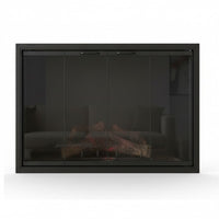 Stiletto Cutback Ultra Thin Fireplace Glass Doors | Modern & Elegant Design | Custom
