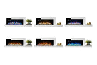 Stylus™ Cara Elite Connected Wall Hanging Electric Fireplace - Model NEFP32-5019W-IOT - ExceptionalFire