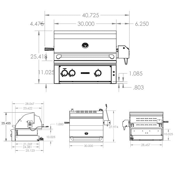Summerset Alturi Built-In Gas Grill - 30" - ExceptionalFire