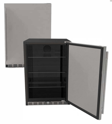 Summerset 24" 5.1 Cu. Ft. Outdoor Rated Refrigerator (Right Hinge)