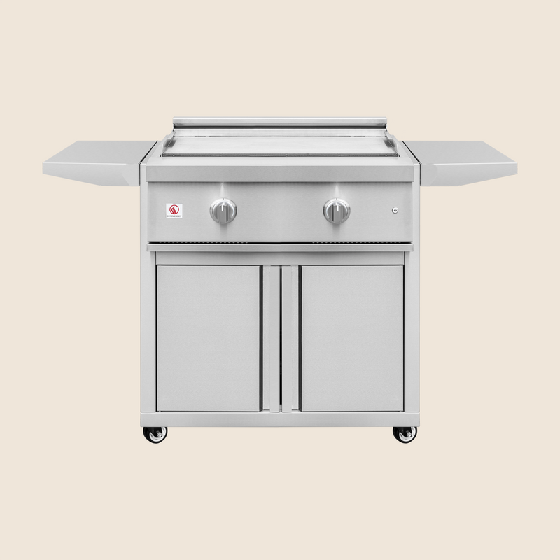 Summerset 30-Inch Stainless Steel Cart for Pro Series 30-Inch Gas Griddle